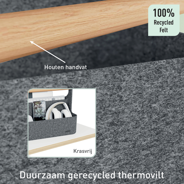 Bureau organizer Leitz draagbaar donkergrijs