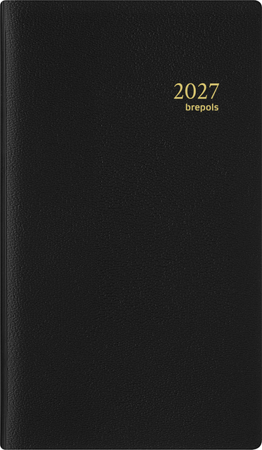 Agenda 2027 Brepols Breplan Genova 7dagen/1pagina zwart
