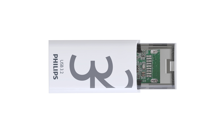 USB stick 3.2 Philips Click USB-C 32GB grijs