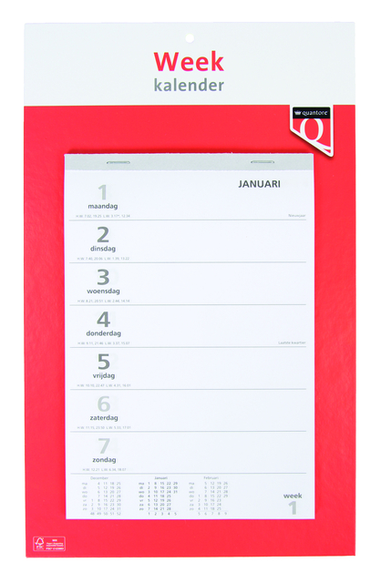 Weekkalender 2027 Quantore